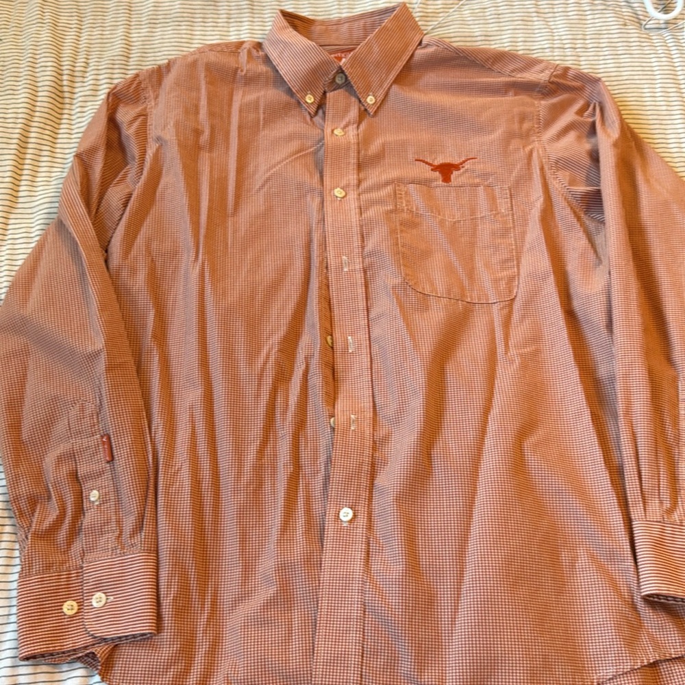 Antigua size large university of Texas button down
